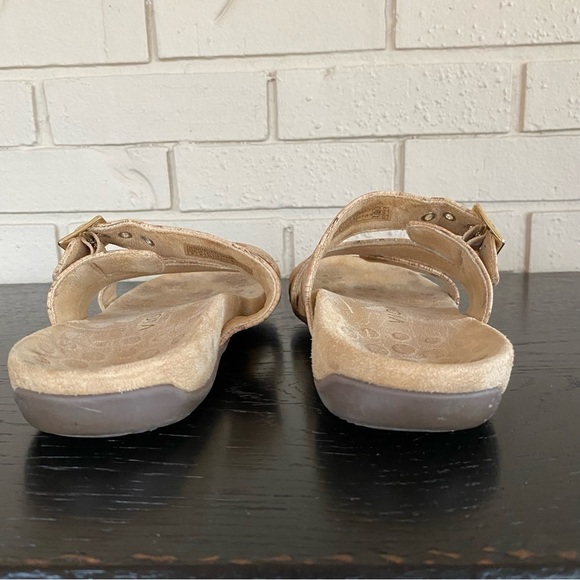 Vionic Skylar Women's Adjustable Slide Orthotic Comfort Sandal Tan Cork Size 8 - Picture 5 of 7